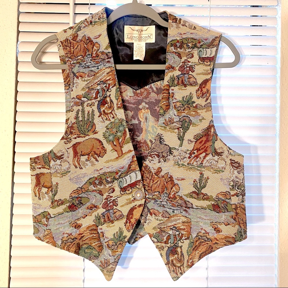 Vintage Westen Embroidered Vest